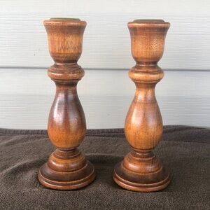 Wood Candlesticks